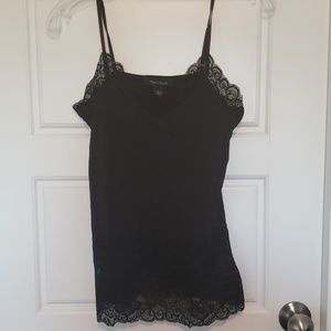 Gently worn black lacy cami